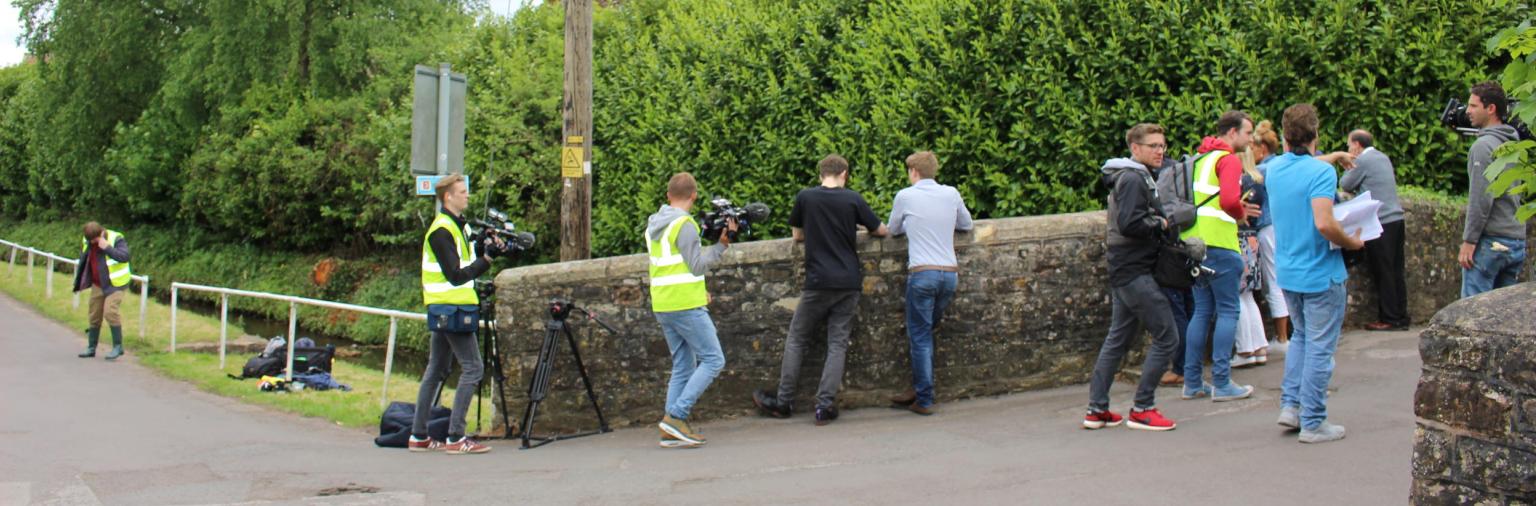 Filming in Chew Magna