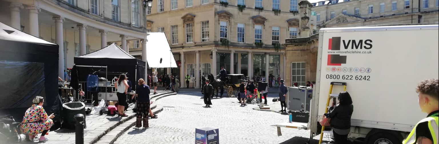 Persuasion Filming in Hot Bath Street