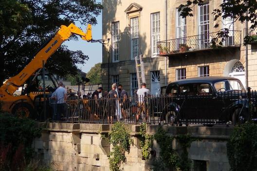 Pursuit of Love Filming in Bath